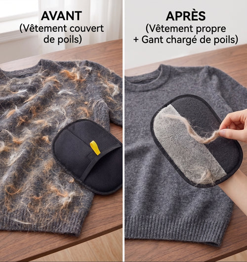 Gant Statique Anti-Poils