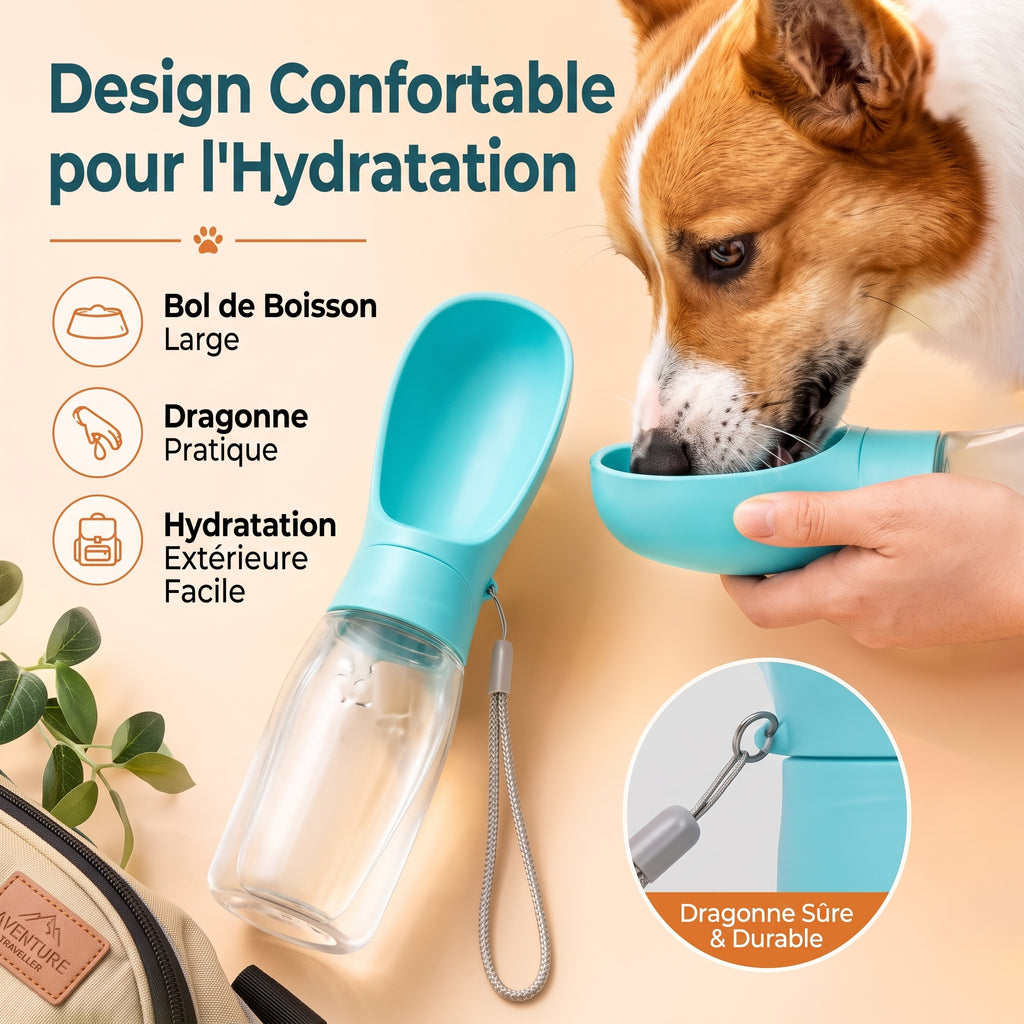 Gourde de Voyage pour Chien et Chat