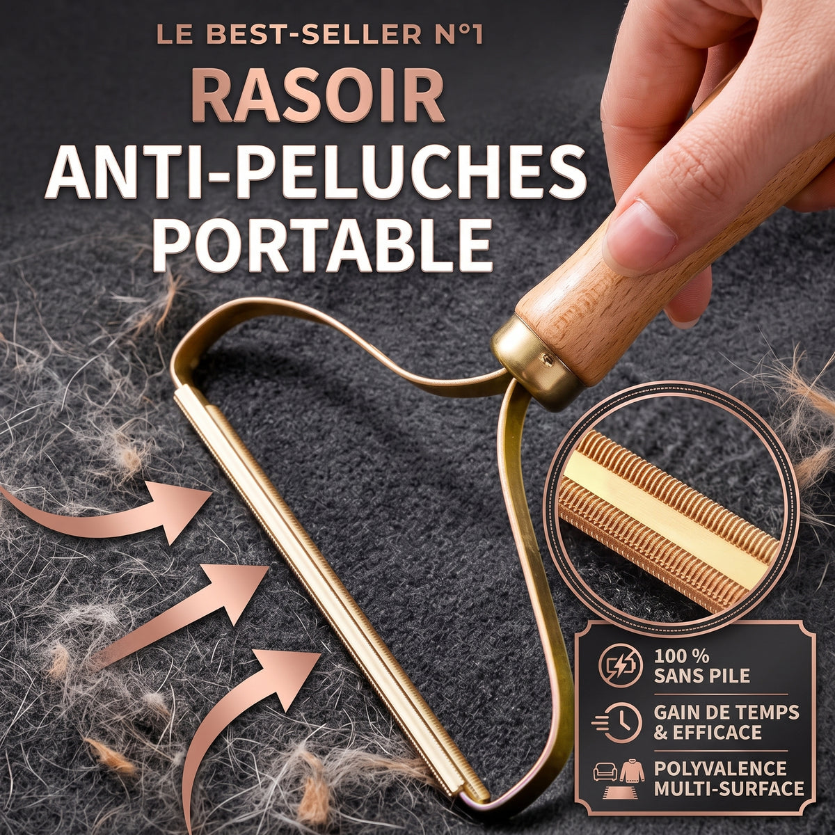Brosse Anti-Poils Réutilisable